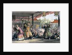 Scene from the Spectacle of 'The Sun and Moon' by Thomas Allom