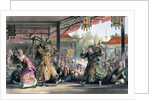 Scene from the Spectacle of 'The Sun and Moon' by Thomas Allom