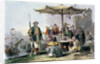 Rice Sellers at the Military Station of Tong-Chang-Too by Thomas Allom