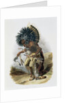 Pehriska-Ruhpa, Minatarre Warrior in the Costume of the Dog Dance by Rene Rollet