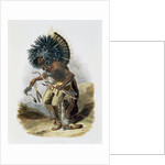 Pehriska-Ruhpa, Minatarre Warrior in the Costume of the Dog Dance by Rene Rollet