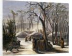 Winter Village of the Minatarres by Narcisse Desmadryl