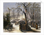 Winter Village of the Minatarres by Narcisse Desmadryl