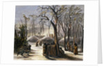 Winter Village of the Minatarres by Narcisse Desmadryl