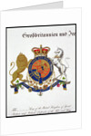 Crest of the King of the United Kingdom of Great Britain and Ireland and Hanover by Anonymous