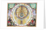 Map showing Tycho Brahe's system of planetary orbits by Andreas Cellarius