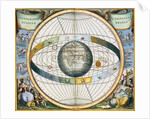 Map showing Tycho Brahe's system of planetary orbits around the Earth by Andreas Cellarius