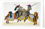 Two knights at a tournament by Friedrich Martin von Reibisch