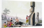 Statues on Easter Island by C Bottigella