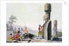 Statues on Easter Island by C Bottigella