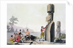 Statues on Easter Island by C Bottigella