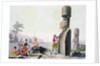 Statues on Easter Island by C Bottigella