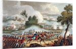 The Left Wing of the British army in Action at the Battle of Waterloo by Thomas Sutherland