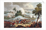 The Left Wing of the British army in Action at the Battle of Waterloo by Thomas Sutherland