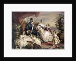 Queen Victoria and Prince Albert with Five of their Children by Anonymous
