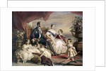 Queen Victoria and Prince Albert with Five of their Children by Anonymous