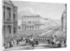 Wellington's funeral procession passing the Senior United Service Club by Thomas Hosmer Shepherd