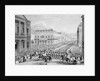 Wellington's funeral procession passing the Senior United Service Club by Thomas Hosmer Shepherd