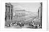 Wellington's funeral procession passing the Senior United Service Club by Thomas Hosmer Shepherd