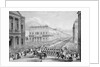 Wellington's funeral procession passing the Senior United Service Club by Thomas Hosmer Shepherd