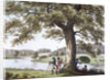 Humphry Repton surveying with a theodolite by Anonymous