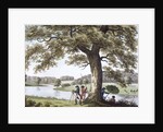 Humphry Repton surveying with a theodolite by Anonymous