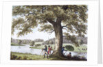 Humphry Repton surveying with a theodolite by Anonymous