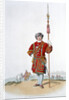 Yeoman of the King's Guard by William Henry Pyne