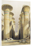 Central avenue of the Great Hall of Columns by David Roberts