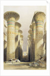 Central avenue of the Great Hall of Columns by David Roberts