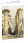 Central avenue of the Great Hall of Columns by David Roberts