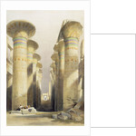 Central avenue of the Great Hall of Columns by David Roberts