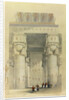 View from under the portico of the Temple at Denderah by David Roberts