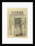 View from under the portico of the Temple at Denderah by David Roberts