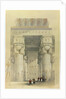 View from under the portico of the Temple at Denderah by David Roberts
