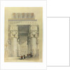 View from under the portico of the Temple at Denderah by David Roberts
