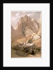 Convent of St Catherine with Mount Horeb by Louis Haghe