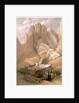 Convent of St Catherine with Mount Horeb by Louis Haghe