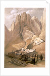 Convent of St Catherine with Mount Horeb by Louis Haghe