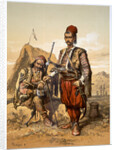 Turkish foot soldiers in the Ottoman army by Amadeo Preziosi