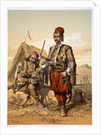 Turkish foot soldiers in the Ottoman army by Amadeo Preziosi