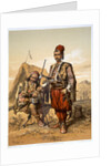 Turkish foot soldiers in the Ottoman army by Amadeo Preziosi