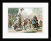 Knights duelling on foot in a tournament by G Lago