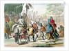 Knights duelling on foot in a tournament by G Lago