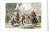 Knights duelling on foot in a tournament by G Lago
