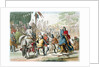 Knights duelling on foot in a tournament by G Lago