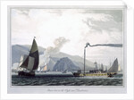 Steam boat on the Clyde near Dumbarton by William Daniell