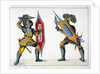 Two knights fighting on foot by Friedrich Martin von Reibisch