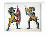 Two knights fighting on foot by Friedrich Martin von Reibisch