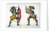Two knights fighting on foot by Friedrich Martin von Reibisch